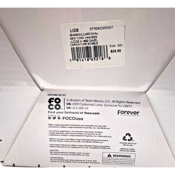 Aaron Judge New York Yankees Limited Edition Bobblehead MLB - Very RARE - Picture 7 of 8